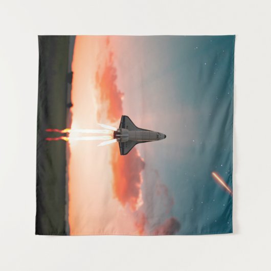 Tenture Voyage spatial (Devant (Horizontal))