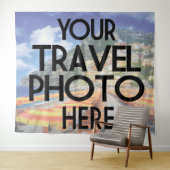 Tenture Voyage sur mesure Photo de vacances personnalisée  (En situation (horizontale))
