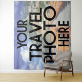 Tenture Voyage sur mesure Photo de vacances personnalisée  (En situation)