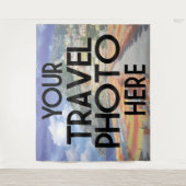 Tenture Voyage sur mesure Photo de vacances personnalisée  (Devant)