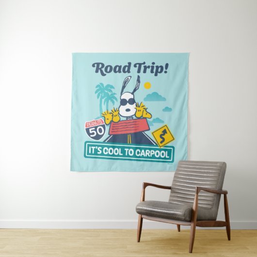 Tenture Voyage sur route | cacahuètes C'est Cool au covoit (En situation)