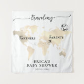 Tenture Voyager de Partenaires à Parents Gold Map (Devant)