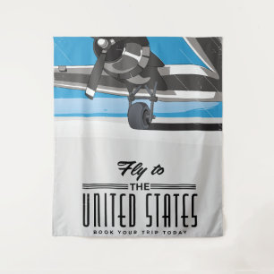 Tenture Voyagez vers les États-Unis Affiche de voyage