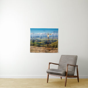 Tenture Vue à partir du dessus des montagnes