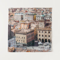 Vue aérienne de la Piazza Maggiore carré et San Pe