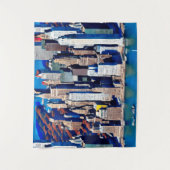 Tenture Vue aérienne du Motif de Manhattan (Devant)