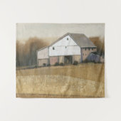 Tenture Vue Grange blanche (Devant (Horizontal))