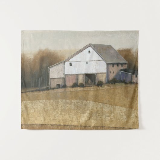 Tenture Vue Grange blanche (Devant (Horizontal))