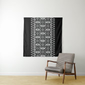 Tenture Vyshyvanka ukrainienne : Fusion d'ornement ethniqu (En situation (horizontale))