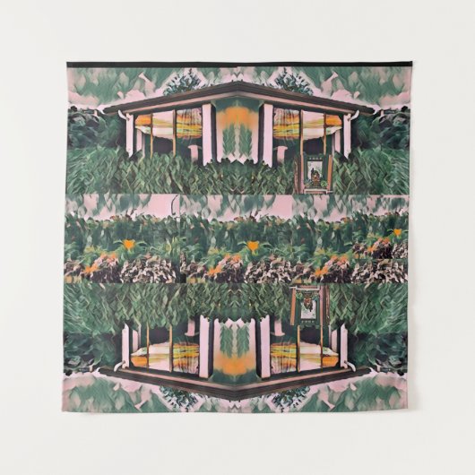 Tenture  Wa-Wo Wave NFT Art - RÉFLEXIONS SUR MA FENÊTRE 32 (Devant)