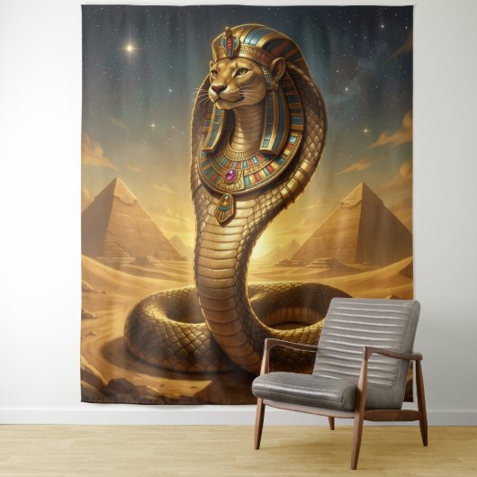 Tenture Wadjet – Egyptian Cobra Goddess (En situation)