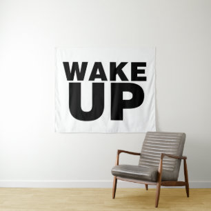 Tenture Wake up Black