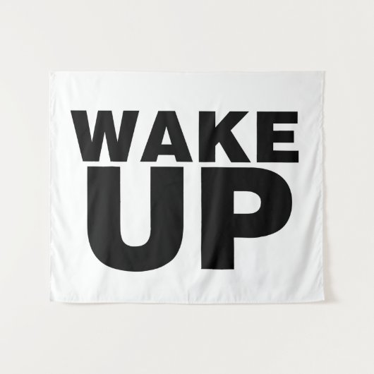 Tenture Wake up Black (Devant (Horizontal))
