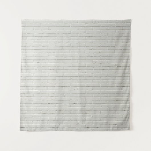 Tenture Wall bricks white white brick wall (Devant)