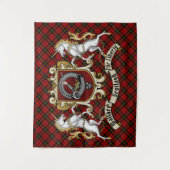 Tenture Wallace Clan Badge & Tartan (Devant)