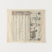 Tenture Walter Crane Baa Baa Mouton Noir Comptine (Devant (Horizontal))