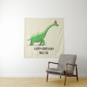 Tenture Walter le Dinosaure (En situation)