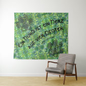 Tenture Wandbehang Celtic avec une maxime (En situation (horizontale))