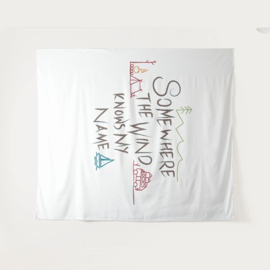 Tenture wanderlust (Devant (Horizontal))