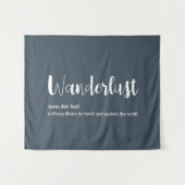 Tenture Wanderlust définition blanc gris bleu couleur (Devant (Horizontal))