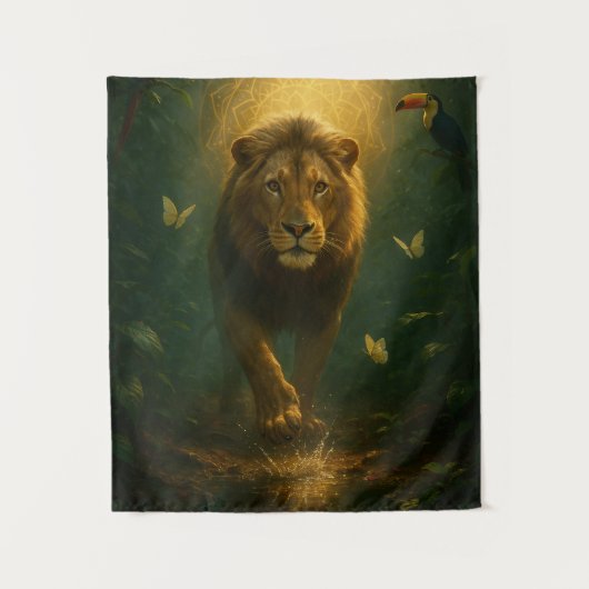 Tenture Wandkleed Leeuw – Spirituele Energie en Innerlijke (Devant)