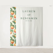 Tenture Warm Peach Illustration Border (Devant)