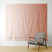 Tenture Warm Peach Minimalist Gradient (En situation (horizontale))