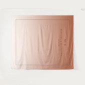 Tenture Warm Peach Minimalist Gradient (Devant (Horizontal))