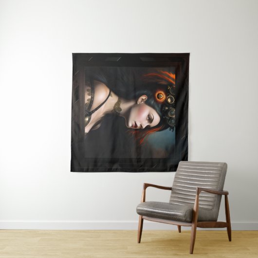 Tenture Watcher Of The Storm Steampunk Beauté par Xzendor7 (En situation (horizontale))