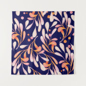 Tenture Watercolor seamless pattern. Rustic botanical dark (Devant)