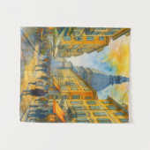 Tenture Watercolor Turin Italy – Mole Antonelliana City (Devant (Horizontal))