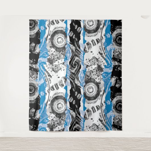 Tenture Wave Mechanism – Abstract Extra-Large Tapestry  (Devant)