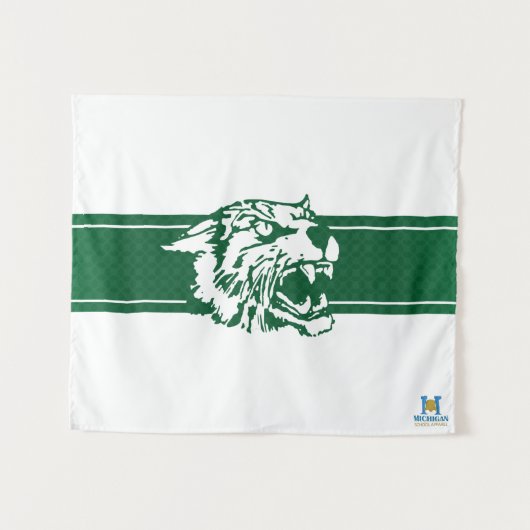 Tenture Wayland Union Wildcats #7 (Devant (Horizontal))