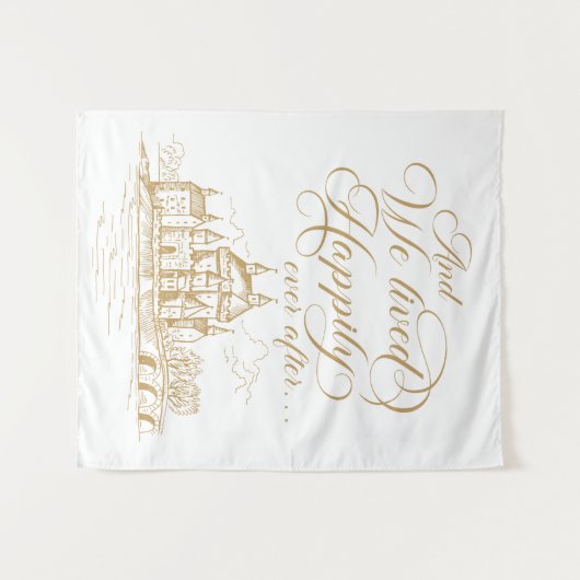 Tenture We lived happily ever after royal backdrop (Devant (Horizontal))
