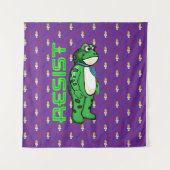 Tenture Weatherproof Personalized House Flag Resist frog (Devant)