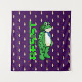 Tenture Weatherproof Personalized House Flag Resist frog (Devant)