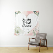 Tenture Wedding shower wall poster personalized (En situation)