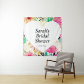 Tenture Wedding shower wall poster personalized (En situation)