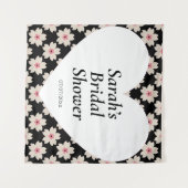 Tenture Wedding shower wall poster personalized (Devant (Horizontal))