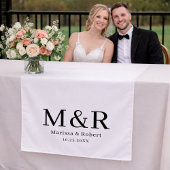 Tenture Wedding Table Runner Monogram Tapestry Banner
