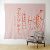 Tenture Week-end Bachelorette Retro Backdrop Photo stand (En situation (horizontale))
