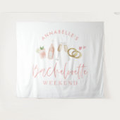 Tenture week-end champagne rose girly moderne (Devant (Horizontal))