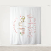 Tenture week-end champagne rose girly moderne (Devant)