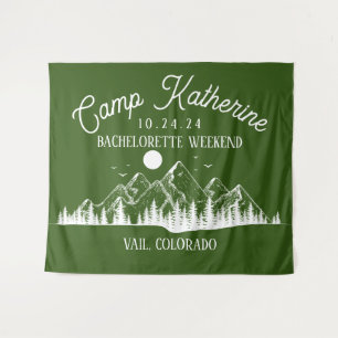 Tenture Week-end de camping de luxe et fête au Camp Bachel