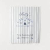 Tenture Week-end de célibataire au bord du lac Bleu Itinér (Devant)