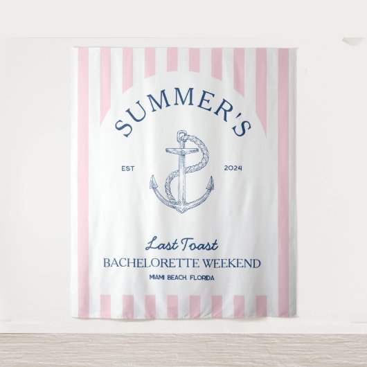 Tenture Week-end de célibataire en bord de mer moderne et  (Devant)