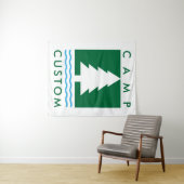 Tenture Week-end de célibataire en camp Bach sur mesure (En situation (horizontale))