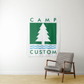 Tenture Week-end de célibataire en camp Bach sur mesure (En situation)