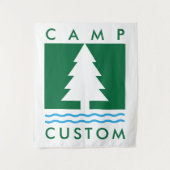 Tenture Week-end de célibataire en camp Bach sur mesure (Devant)