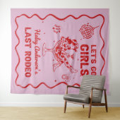 Tenture Week-end de célibataire Rodéo Cowgirl Disco (En situation (horizontale))